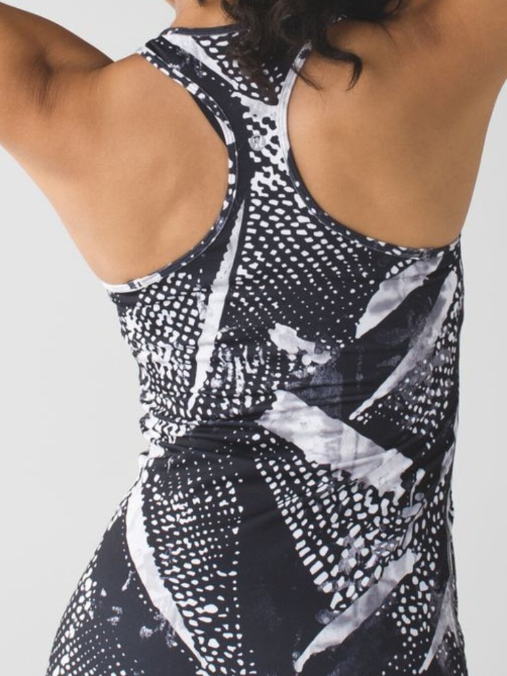 NEW Lululemon Cool Racerback Static Mist White Black size 4
